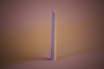 polygonal obelisk computer generated illustration background with copy space