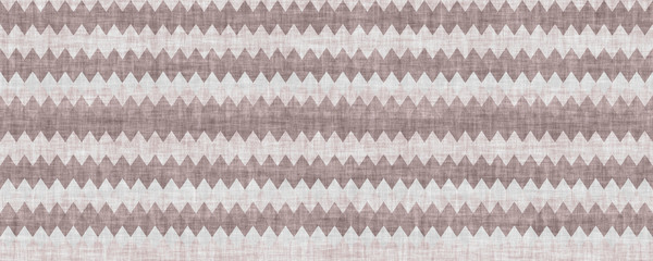 Vintage brown zigzag fabric pattern background