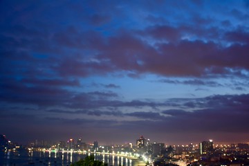 Naklejka premium city at night