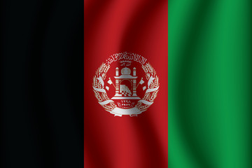 Flag of Afghanistan. Afghanistan Icon vector illustration eps10.