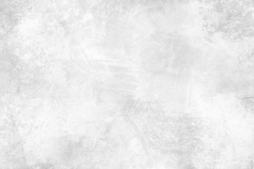 Concrete wall white color for background. Old grunge textures with scratches and cracks. White painted cement wall texture.