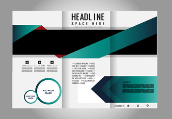 Corporate Business Tri-Fold Mock up & Brochure Design