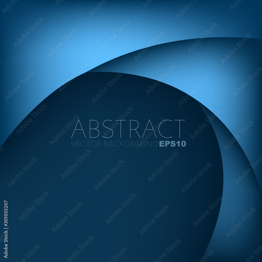 Poster abstract blue background with copy space for your text