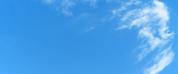 Naklejka na ściany i meble white cloud and blue sky background with copy space