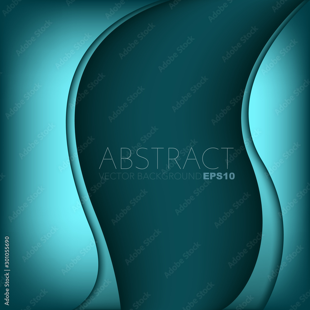 Poster abstract blue background with copy space for your text