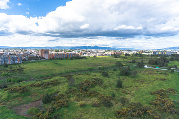 Naklejka premium Humedal en medio de la ciudad 