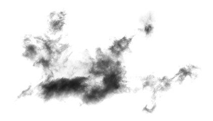white cloud Isolated on white background,Smoke Textured,brush effect