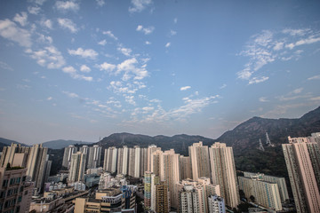 Fototapeta premium Hong Kong's dense urban and architectural landscape