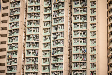 Hong Kong's dense urban and architectural landscape