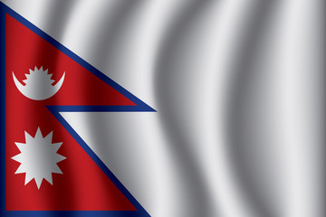 Flag of Nepal. Nepal Icon vector illustration eps10.