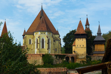 Fototapeta na wymiar Image of Church Fortification in Biertan