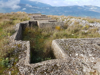 the forts of Bizani  in Ioannina perfecture Greece