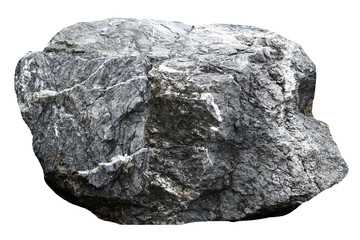 Set of stones white background. Clipping Path 