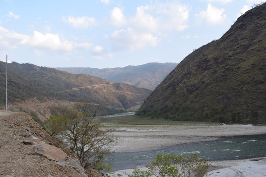 Beautiful scenery of Tamor River Nepal.The Tamor river is one of the major rivers of Nepal