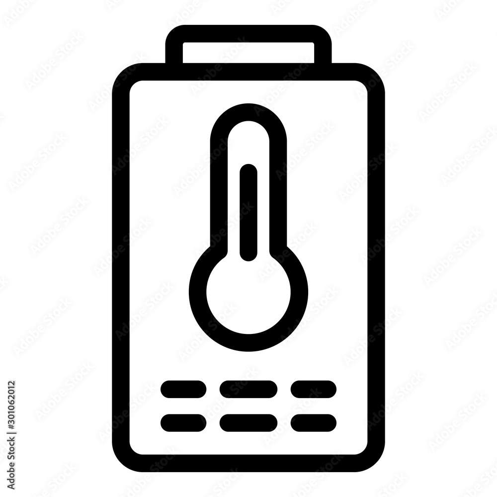 Poster mini boiler icon. outline mini boiler vector icon for web design isolated on white background