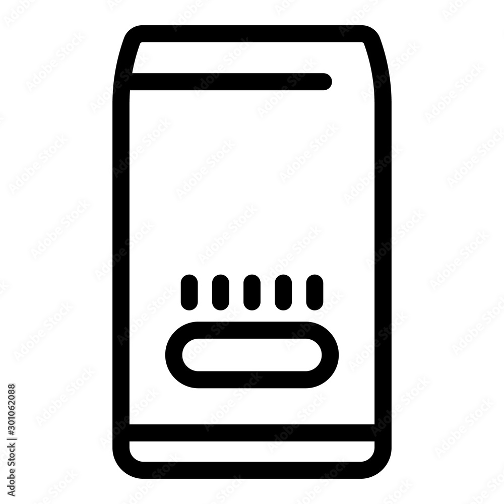 Poster gas heater icon. outline gas heater vector icon for web design isolated on white background