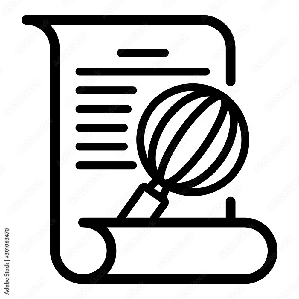 Poster baby rattle and document icon. outline baby rattle and document vector icon for web design isolated 