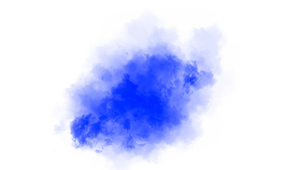 Abstract background with blue watercolor spot