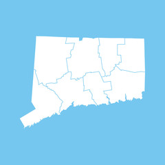 map of  Connecticut