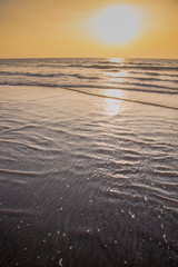 Sunset on the Goa beach, India