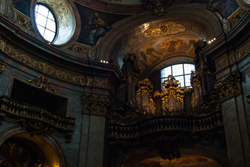 Obraz premium Inside St. Peter s Cathedral, Graben, Vienne, Austria
