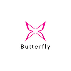 Unique butterfly logo