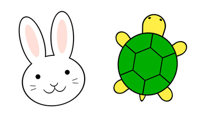 うさぎとカメ