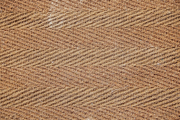Old terracotta mat, closeup photo