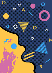 Abstract concept graphic playground banner in vector