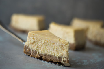 Christmas orange cheesecake with mascarpone. Festive Christmas cheesecake traditional winter cake recipe .