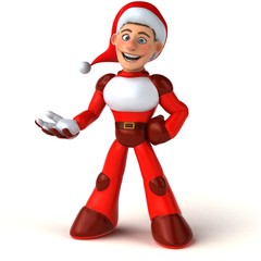 Fun Super Santa Claus - 3D Illustration