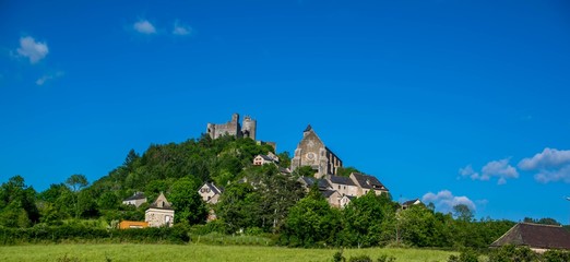 Najac, Aveyron, Occitanie, France.