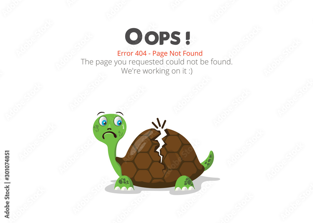 Poster Error 404 page layout vector design. Website 404 page creative concept. The page you requested could not be found. Oops 404 error page.