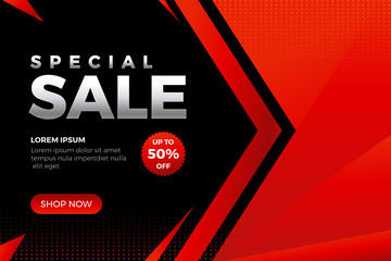 Modern Special Sale Design for business. Promotion banner discount template - Vector