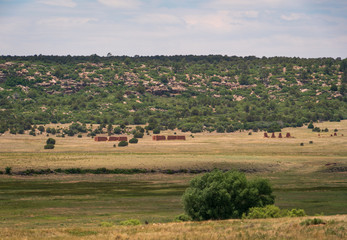 Fototapeta na wymiar Grasslands of Fort Union National Monument