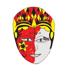 traditional mask illustration for carnival