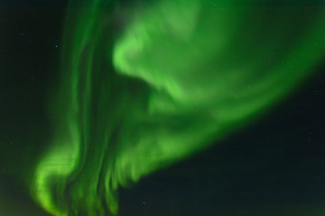 Fototapeta premium Aurora at night in the sky in the north.