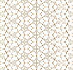 Seamless geometric pattern based on japanese ornament kumiko .