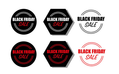 black friday sales logo and concepts
