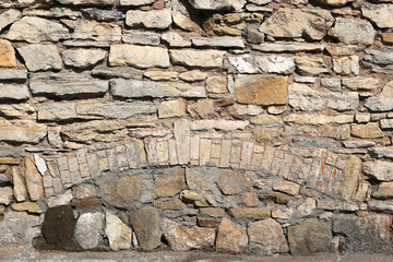 Old-style rough masonry