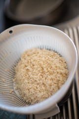 麦入り米洗っておく