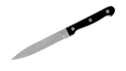 Kitchen knife isolated on white background with clipping path