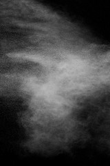 Explosion of colored powder isolated on black background. Abstract colored background. holi festival.