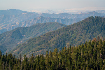 Forest Fire Smoke over Giant Sequoia National Monument