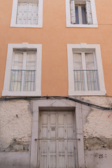 Carcassonne old city building in street