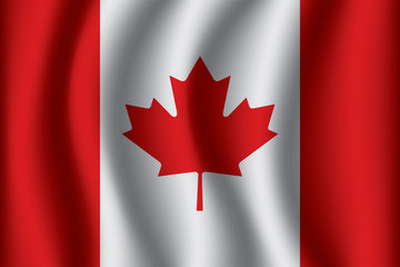 Flag of Canada. Canada Icon vector illustration eps10.