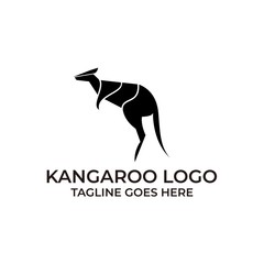 Kangaroo Design concept Illustration Vector Template