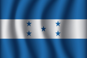 Flag of Honduras. Honduras Icon vector illustration eps10.