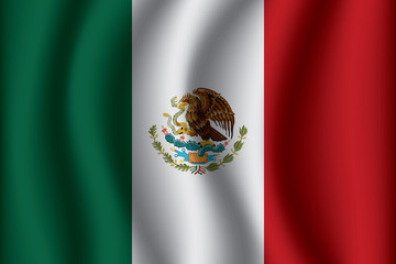 Flag of Mexico. Mexico Icon vector illustration eps10.