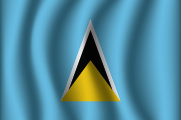 Flag of Saint Lucia. Saint Lucia Icon vector illustration eps10.